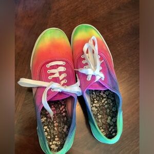 Size 11, womans rainbow trainers